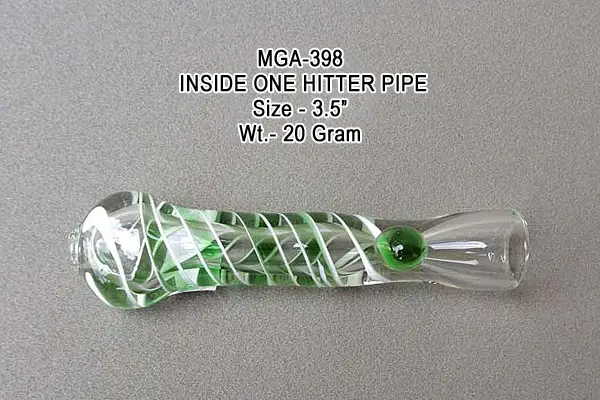 INSIDE ONE HITTER PIPE